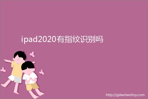 ipad2020有指纹识别吗