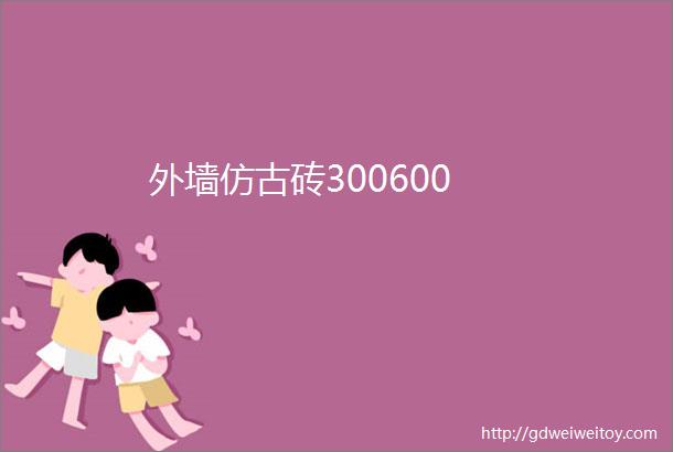 外墙仿古砖300600