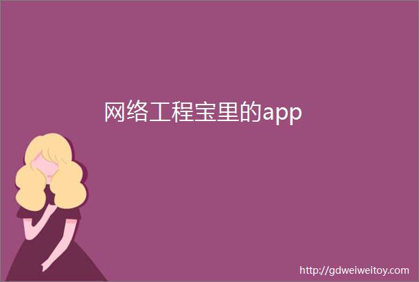 网络工程宝里的app