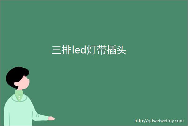 三排led灯带插头