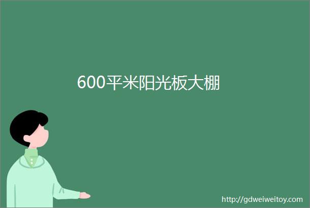 600平米阳光板大棚