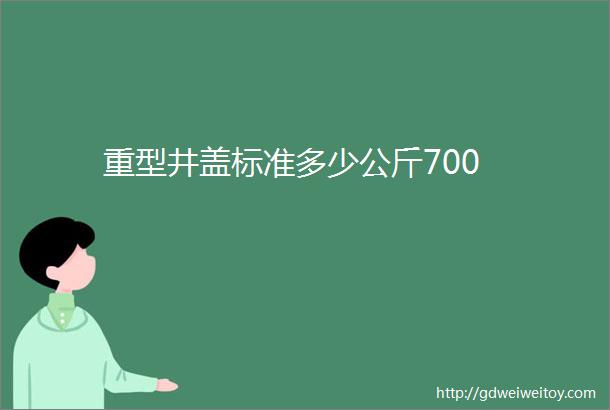 重型井盖标准多少公斤700