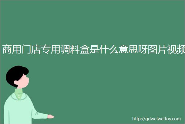 商用门店专用调料盒是什么意思呀图片视频