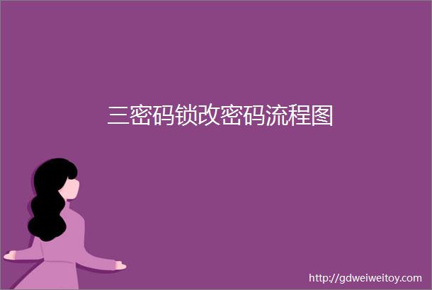 三密码锁改密码流程图