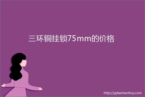 三环铜挂锁75mm的价格