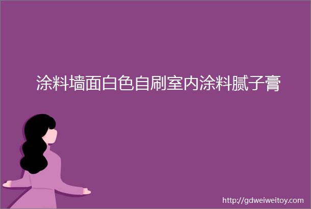 涂料墙面白色自刷室内涂料腻子膏