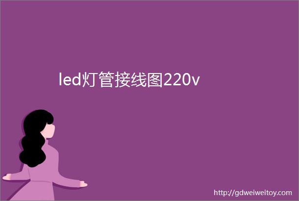 led灯管接线图220v