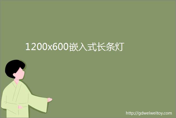 1200x600嵌入式长条灯