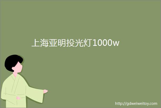 上海亚明投光灯1000w