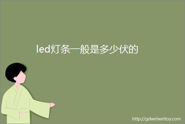 led灯条一般是多少伏的