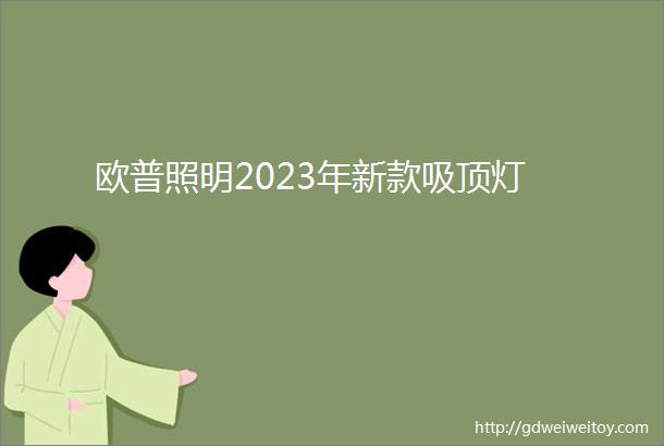 欧普照明2023年新款吸顶灯