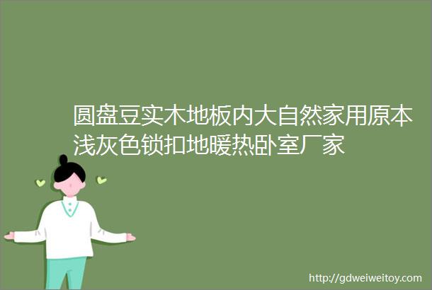 圆盘豆实木地板内大自然家用原本浅灰色锁扣地暖热卧室厂家