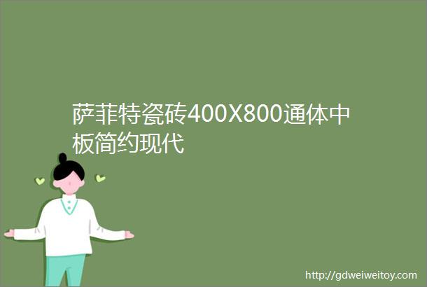 萨菲特瓷砖400X800通体中板简约现代