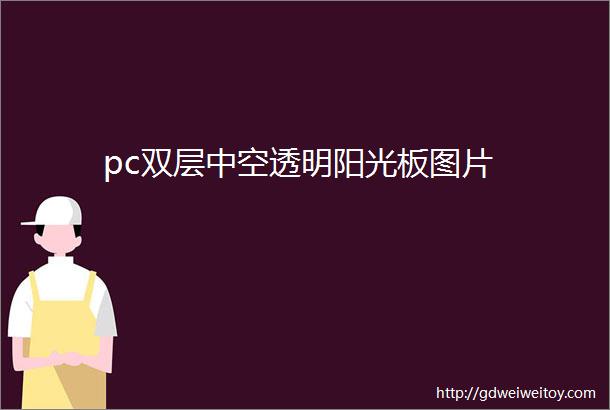 pc双层中空透明阳光板图片