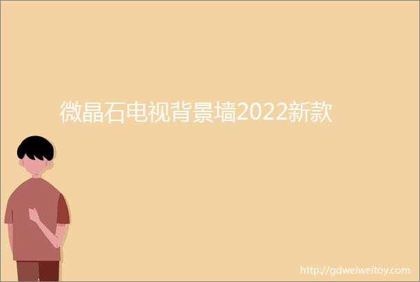 微晶石电视背景墙2022新款