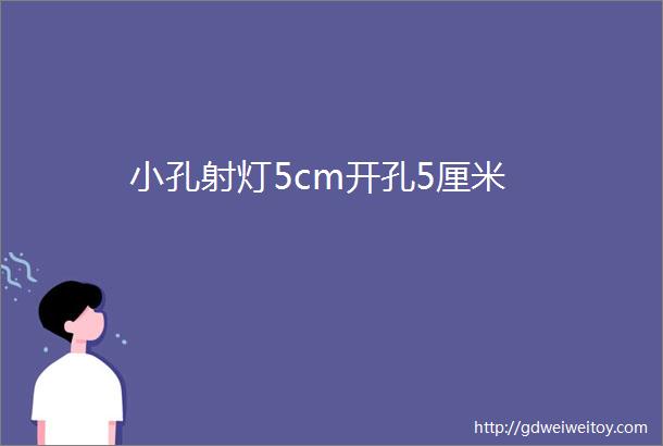 小孔射灯5cm开孔5厘米