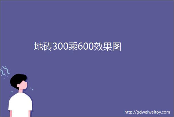 地砖300乘600效果图