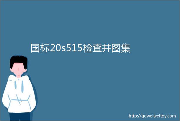 国标20s515检查井图集