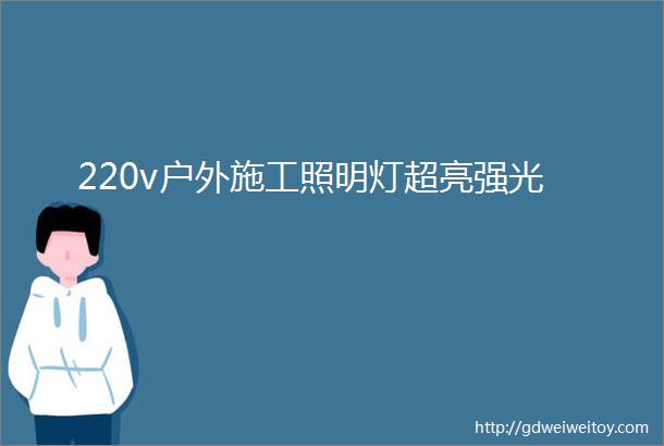 220v户外施工照明灯超亮强光