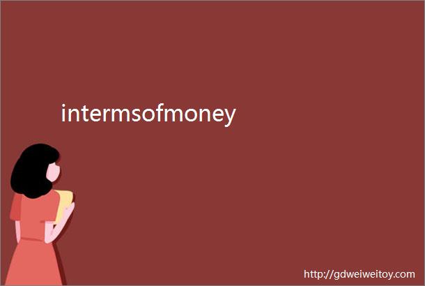 intermsofmoney