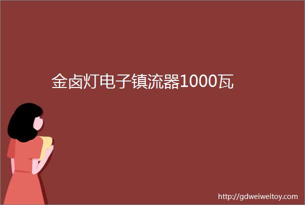 金卤灯电子镇流器1000瓦