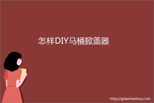 怎样DIY马桶掀盖器