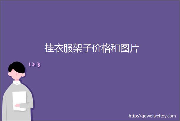 挂衣服架子价格和图片