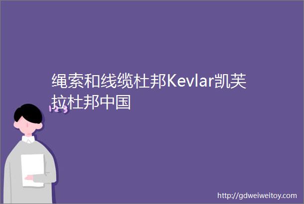 绳索和线缆杜邦Kevlar凯芙拉杜邦中国