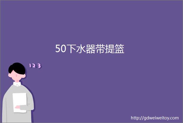 50下水器带提篮