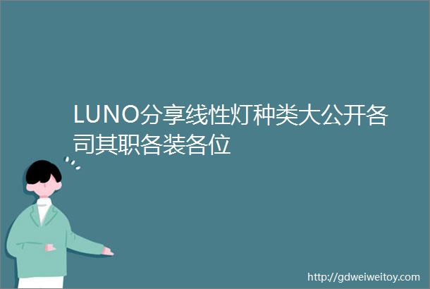 LUNO分享线性灯种类大公开各司其职各装各位